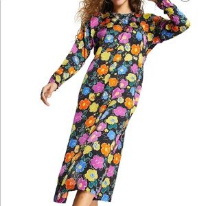 Floral Print Long Sleeve Dress